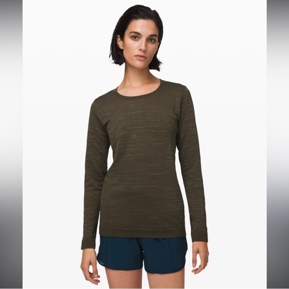 Lululemon Swiftly Relaxed Long Sleeve Dark Olive / Fatigue Green